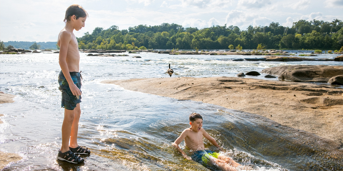 James River rapids