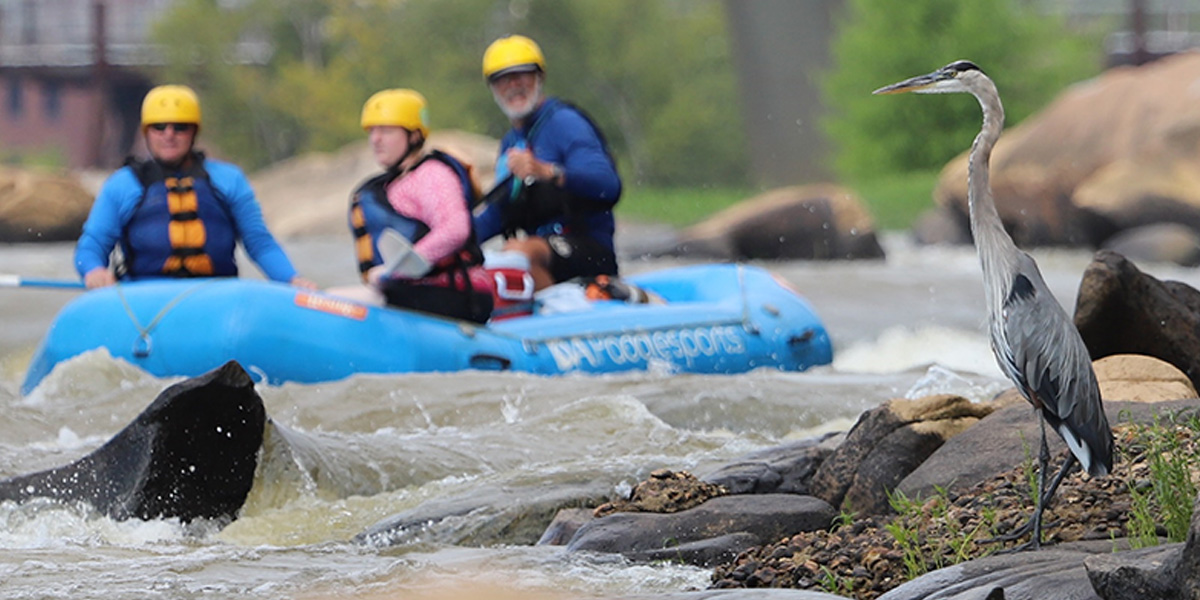 James River kayaking